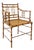 Vintage Chair with Vienna Straw Seat in Faux Bamboo, 1970s For Sale