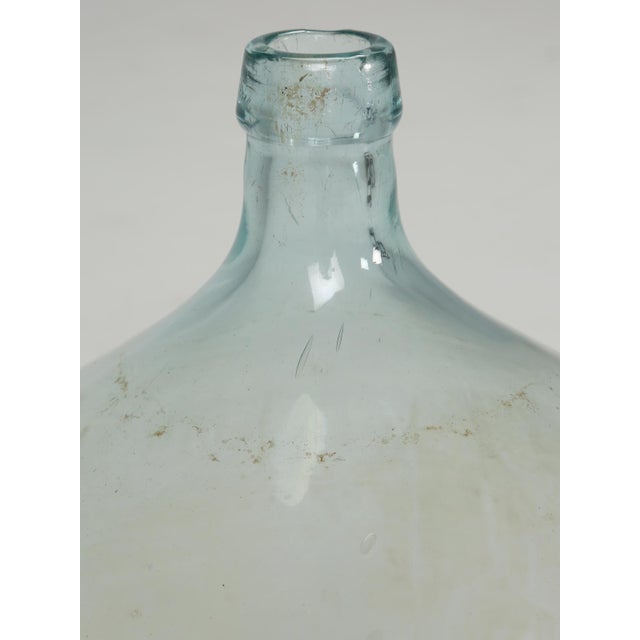 Demijohn or Carboy Glass Bottle in the Original Wooden Crate For Sale In Chicago - Image 6 of 12