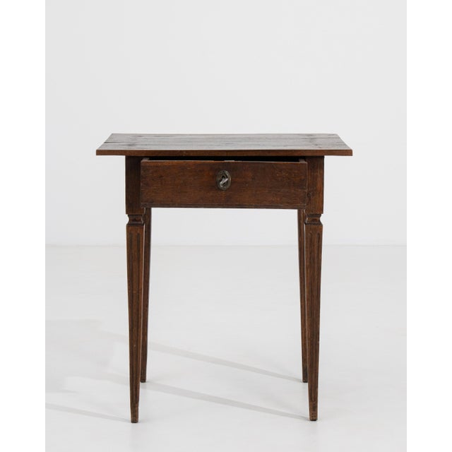 Wood French Louis XVI Wooden Side Table, Circa 1800 France Early 19th Century For Sale - Image 7 of 14