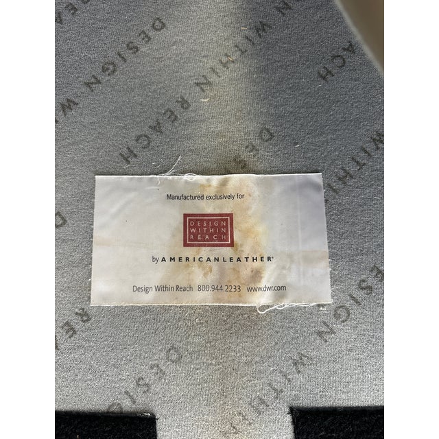 Design Within Reach Albert Leather Sofa With Chaise For Sale - Image 12 of 12