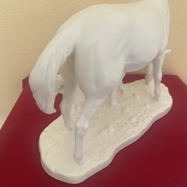 Vintage Goetz Bisque Porcelain Horse and Foal Figurine For Sale In Orlando - Image 6 of 8