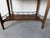 Wood Vintage French Louis XVI Style Mahogany Console Table With White Marble Top, Pull-Out Drawer & Brass Gallery Shelf For Sale - Image 7 of 12