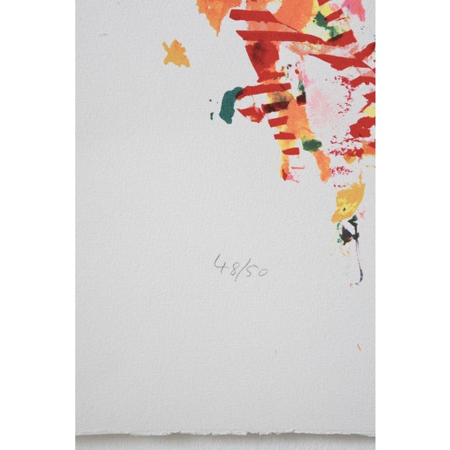 Alighiero Boetti, Jumping from Pole to Frasca, 48-50, Silkscreen, 1986 For Sale - Image 3 of 6