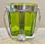 Art Deco Art Deco Wurttembergische Wine Chiller Vintage Green Glass Ice Bucket For Sale - Image 3 of 11