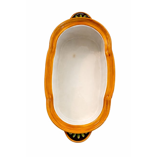 Fitz and Floyd “Florentina”Bunny Rabbit Tureen Covered Dish, Handcrafted Ceramic, Circa 1990s For Sale In San Diego - Image 6 of 11