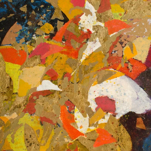 Abstract Expressionist Mixed-Media Painting by Hans Kline Entitled "Circus Tumblers", Framed For Sale In Philadelphia - Image 6 of 13