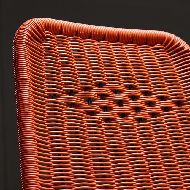 Orange Braided Cable Outdoor Chair, 1960s For Sale - Image 5 of 12