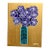 Original Painting on Canvas by CL Auker “Purple Roses on Gold” For Sale