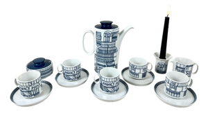 Vintage Dinnerware Set by Eduardo Paolozzi for Rosenthal, 1970s, Set of 21