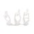 Contemporary Contentment Ceramic Sculpture- Set of 3 For Sale - Image 3 of 11