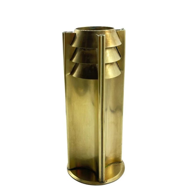 1970s Vintage Baus Haus Hoffman Style Candlestick Holder For Sale - Image 5 of 5