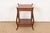 Baker Furniture Company Maslow Freen French Regency Louis XVI Carved Mahogany Nightstand or Occasional Side Table, Newly Refinished For Sale - Image 4 of 15