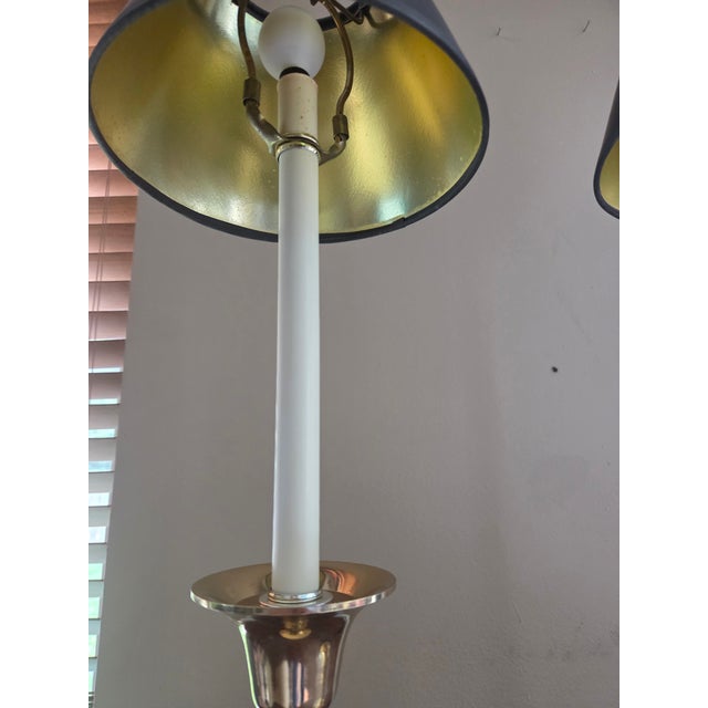 Vintage Barley Twist Brass Lamps - A Pair For Sale - Image 9 of 17