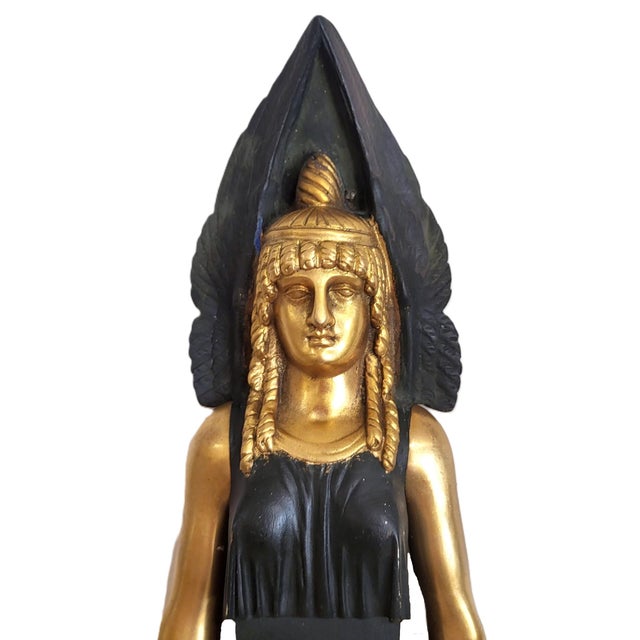 Early 19th Century Empire Caryatid & Winged Lions Bronze Wall Sconces - Pair For Sale In New York - Image 6 of 18