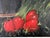 Vintage Clara Still Life Red Tomatoes Acrylic on Canvas Painting, Signed, Unframed For Sale - Image 4 of 12