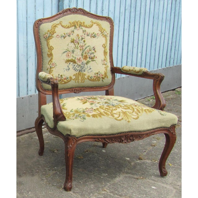 Antique Louis XV Armchair, 1700s For Sale - Image 14 of 14