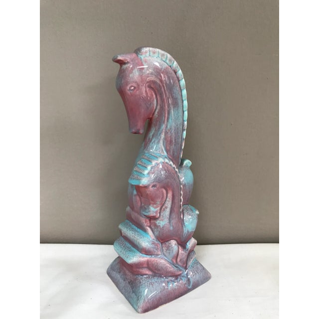 California West Coast Pottery Art Deco Stylized Horses Mare & Foal For Sale In Phoenix - Image 6 of 9
