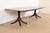Baker Furniture Company Baker Furniture Style Georgian Banded Mahogany Double Pedestal Extension Dining Table, Newly Refinished For Sale - Image 4 of 14