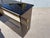 1970s Mid Century Modern Dark Glass and Brass Console Table, Sofa Table For Sale In Miami - Image 6 of 16