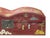 Red Lacquer Chinoiserie-Style Gold Silver Scenery Graphic Rectangular Box For Sale - Image 9 of 13