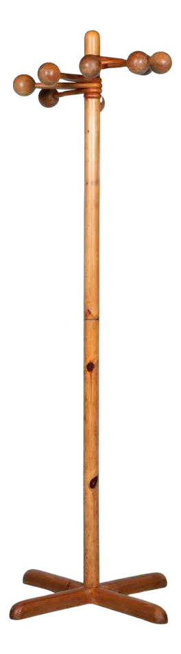 Minimalist Space Age Pine Coat Rack