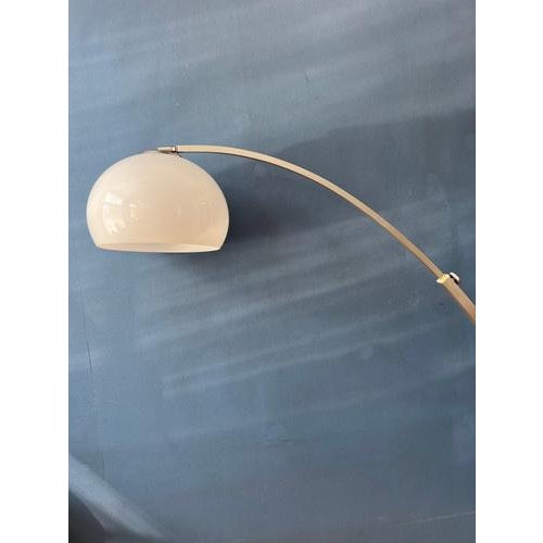 Beige Mid-Century Space Age Mushroom Arc Floor Lamp from Gepo For Sale - Image 8 of 11