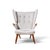 Svend Skipper Model 91 Mid Century Papa Bear Wingback Lounge Chair with Ottoman The chair measures: 34.25 wide x 37 deep x...