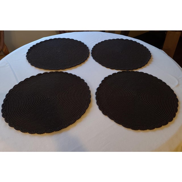 Contemporary Juliska Catalonia Dark Brown Placemats Set of 4 Chairish