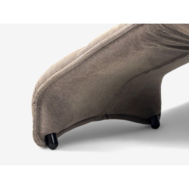 Vico Magistretti, Italian Modern, Fabric, Metal, Veranda Lounge Chair, 1980s For Sale - Image 14 of 14