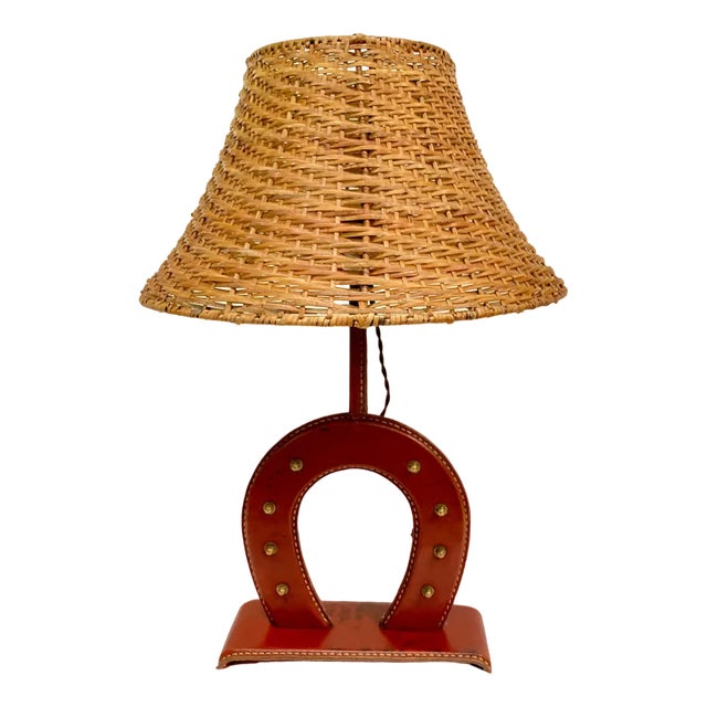 Vintage Lamp by Jacques Adnet, 1950s For Sale