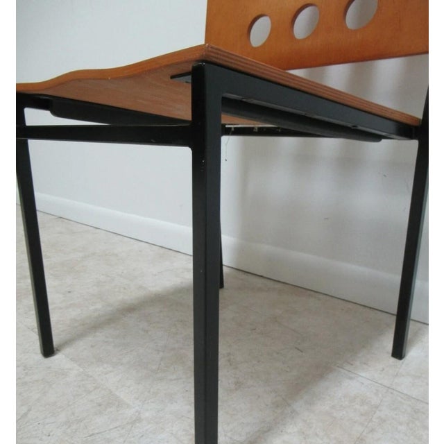 Wood 1990s Michael Graves Design Kron Prototype Stack Concept Side Chair Round Pilon A For Sale - Image 7 of 11