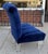 Mid Century Modern Phyllis Morris Lucite Chair W Sapphire Blue Velvet For Sale In Los Angeles - Image 6 of 7