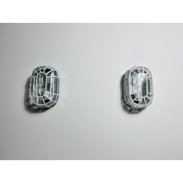 Pair of Glass Wall Lamps by Glashütte Limburg, 1960s For Sale - Image 6 of 12