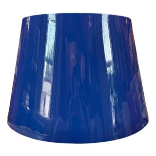 Drum Lacquered Lampshade With Gold Interior – Indigo Royale For Sale