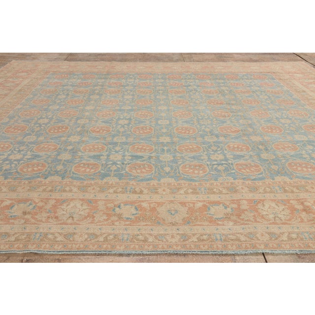 Vintage Portuguese Khotan Rug, 09'03 X 09'07 For Sale - Image 9 of 10