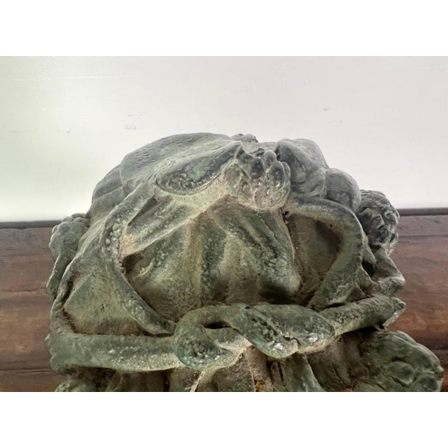 Greige 19th C. French Bronze Head of a Boy For Sale - Image 8 of 10