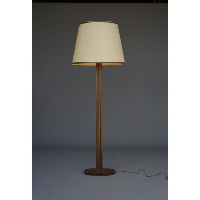 French Bronze Floor Lamp, 1970s For Sale - Image 4 of 14