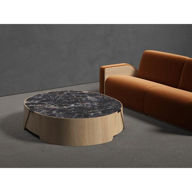 Large Perianth Natural Oak Coffee Table by Haymann Editions For Sale - Image 4 of 8