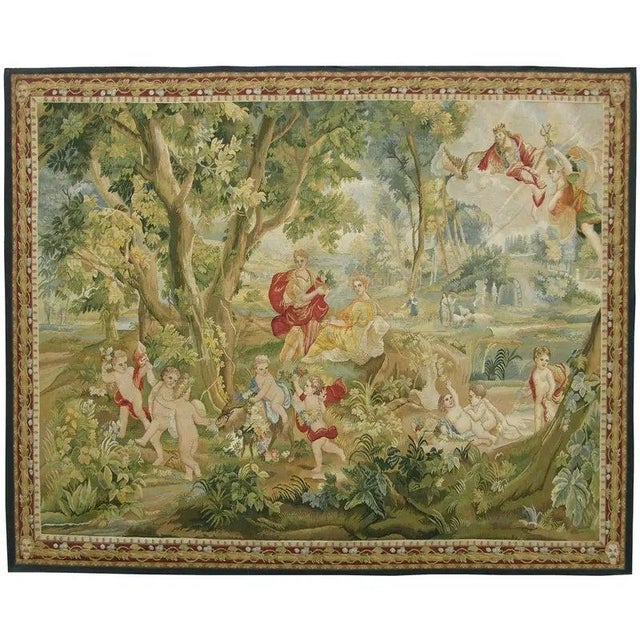 Vintage Tapestry Depicting Royal Nobles For Sale - Image 4 of 9
