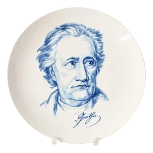Johann Wolfgang Von Goethe Decorative Plate from Meissen, 1971