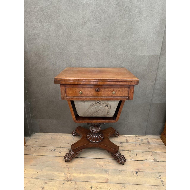 Antique Sewing Table in Mahogany For Sale - Image 13 of 13