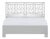 Chippendale Standard Bed California King - Light Gray For Sale