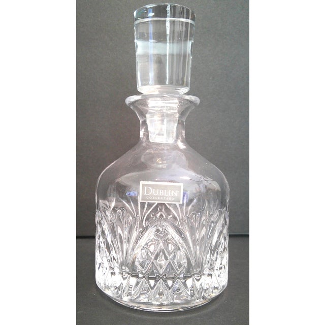 Godinger Dublin Crystal Mini Decanter Set With 2 Matching Glasses For Sale In Dallas - Image 6 of 9