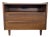 Crate & Barrel Tate Mid-Century Modern Two Drawer Nightstand With Charging Station For Sale
