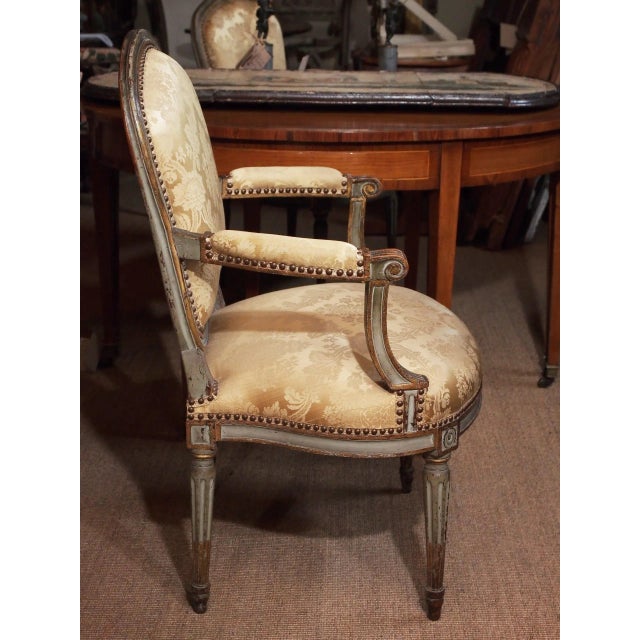 Mid 18th Century 18th Century Set of Six Transition Armchairs Stamped F.Geny For Sale - Image 5 of 11