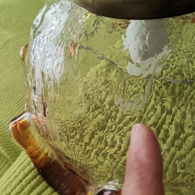 Large Italian Modern Murano Glass Retractable Hanging Lamp, 1960s For Sale - Image 10 of 11