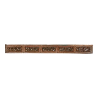 Whispers of Nature, Antique Carved Wall Panel For Sale