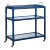 Mandalay Mahogany Bar Cart, Navy For Sale