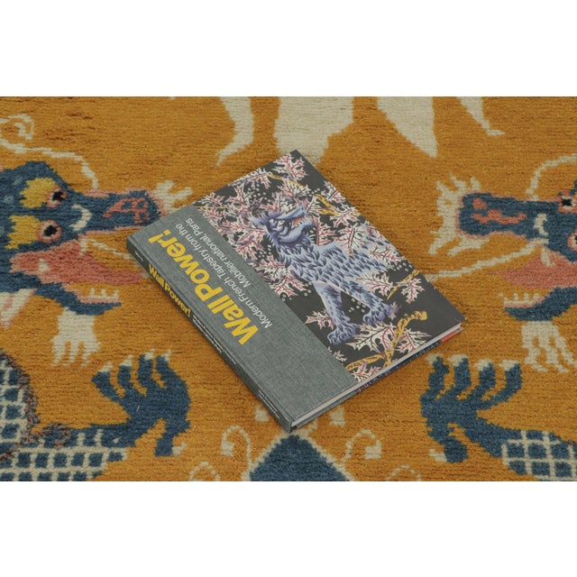 Gold Antique Chinese Dragon Pictorial Gold Runner With Imperial Symbols - Rug & Kilim For Sale - Image 8 of 9