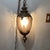 Large Scale Long Chained Hanging Swag Light Fixture With Smoke Glass Globe Circa 1960s For Sale - Image 9 of 12